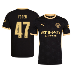 Męska koszulka Manchesteru City wyjazdowa FODEN #47 wersja zawodnicza 2026/27 - UCL
