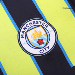 Komplet wyjazdowych koszulek piłkarskich Manchester City (koszula + spodenki + skarpetki) 2024/25 - Topowe Koszulki Pilkarskie Sklep Internetowy