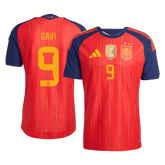 Męska koszulka Hiszpanii Champion Edition domowa GAVI #9 wersja zawodnicza - Mundial 2026