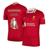 Męska Koszulka Domowa Liverpool Wersja Piłkarska - CHAMPIONS 24/25 - Slim Fit - Topowe Koszulki Pilkarskie Sklep Internetowy