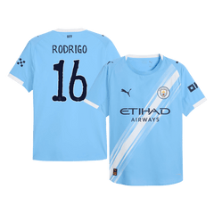 Męska Koszulka Domowa Manchester City RODRIGO #16 Wersja Piłkarska 2025/26 - Club World Cup - Slim Fit - Topowe Koszulki Pilkarskie Sklep Internetowy