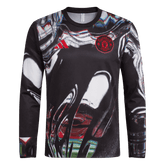 Męska Koszulka Przedmeczowa Manchester United 2025/26 z Długim Rękawem