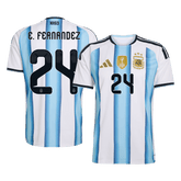 Męska domowa koszulka Argentyny Mundial 2026 – E. FERNANDEZ #24