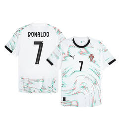 Męska Koszulka Wyjazdowa Portugalia RONALDO #7 Wersja Piłkarska 2025 - Topowe Koszulki Pilkarskie Sklep Internetowy