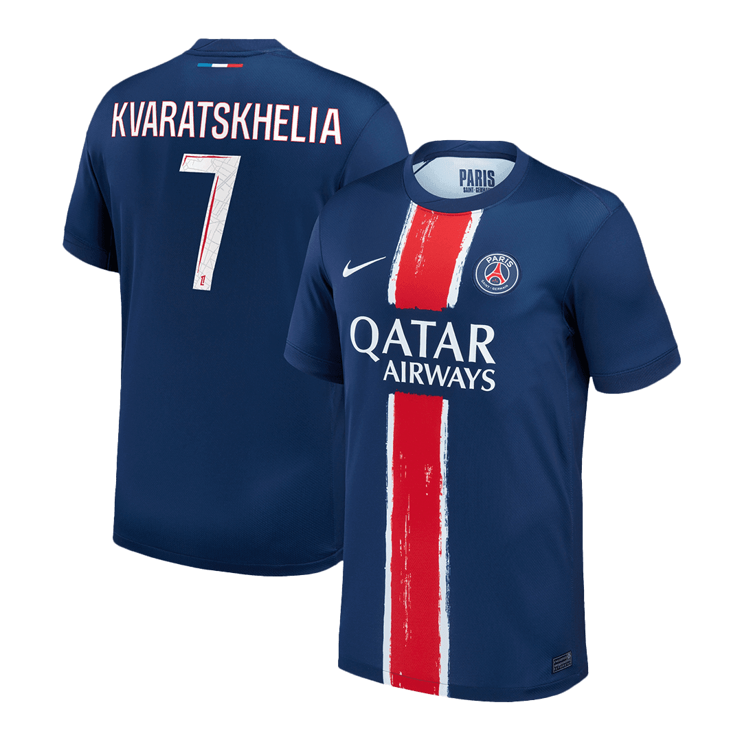 Męska koszulka piłkarska KVARATSKHELIA #7 PSG Home 2024/25 - Topowe Koszulki Pilkarskie Sklep Internetowy