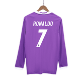 Męska Koszulka Retro Wyjazdowa Real Madrid RONALDO #7 2016/17 z Długim Rękawem - Topowe Koszulki Pilkarskie Sklep Internetowy