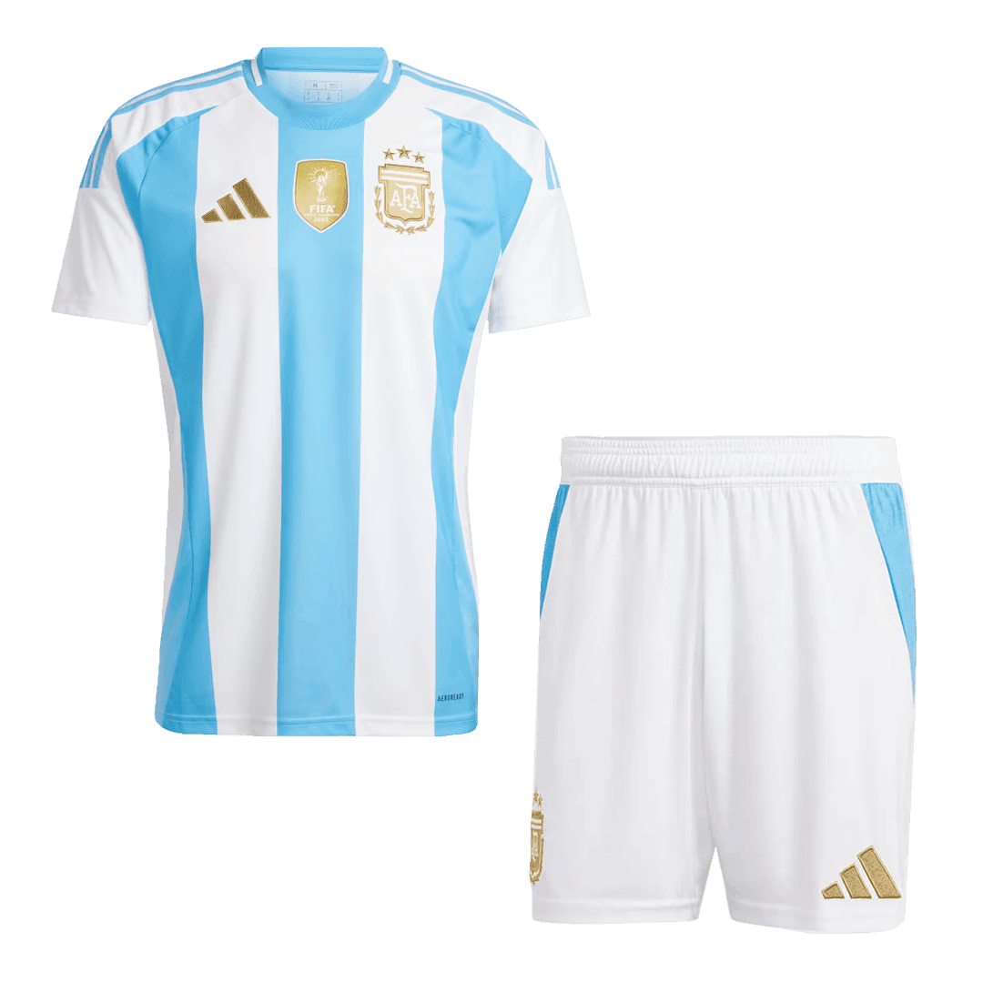 Męski Zestaw Domowy Argentyna 2024 (Koszulka + Spodenki) - Topowe Koszulki Pilkarskie Sklep Internetowy