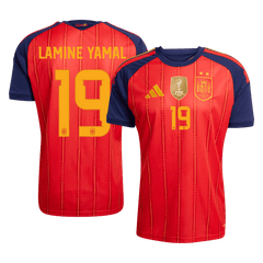 Męska koszulka Hiszpanii Champion Edition domowa LAMINE YAMAL #19 wersja zawodnicza - Mundial 2026