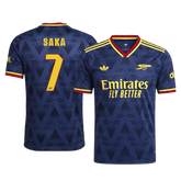 Męska koszulka Arsenalu wyjazdowa SAKA #7 wersja zawodnicza 2026/27 - UCL