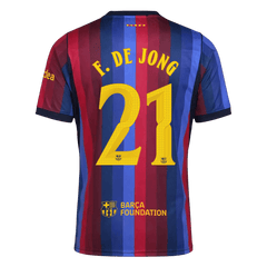 Męska koszulka Barcelony domowa F. DE JONG #21 2026/27 - UCL