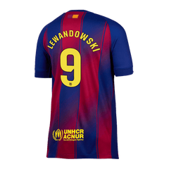 Męska Koszulka Domowa Barcelona LEWANDOWSKI #9 2025/26 - Topowe Koszulki Pilkarskie Sklep Internetowy