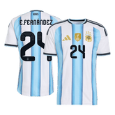 Męska koszulka Argentyny domowa E. FERNÁNDEZ #24 wersja zawodnicza - Mundial 2026