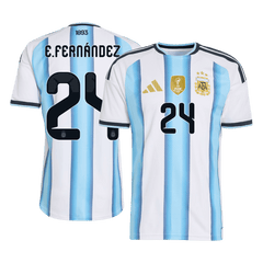 Męska koszulka Argentyny domowa E. FERNÁNDEZ #24 wersja zawodnicza - Mundial 2026