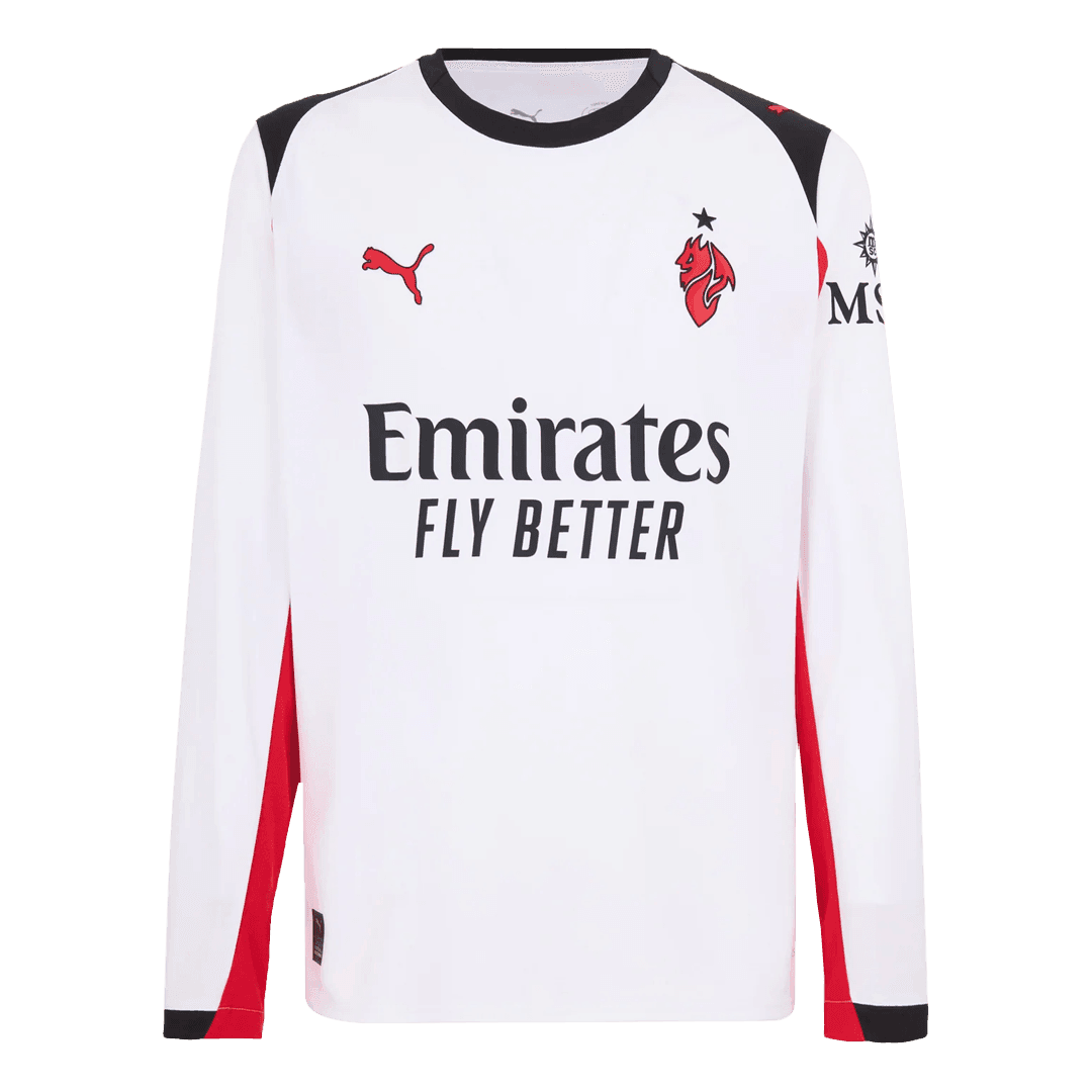 Męska Koszulka Wyjazdowa AC Milan 2025/26 z Długim Rękawem - Topowe Koszulki Pilkarskie Sklep Internetowy