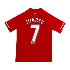 Męska Koszulka Retro Domowa Liverpool SUAREZ #7 13/14 - Topowe Koszulki Pilkarskie Sklep Internetowy