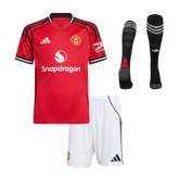 Dziecięcy Zestaw Domowa Man Utd (Koszulka + Spodenki + Skarpety) 2025/26
