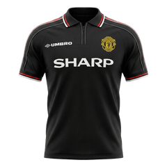 Męska Koszulka Retro Wyjazdowa Manchester United 1998