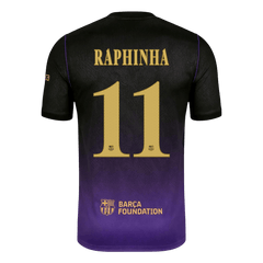 Męska koszulka Barcelony wyjazdowa RAPHINHA #11 2026/27 - UCL
