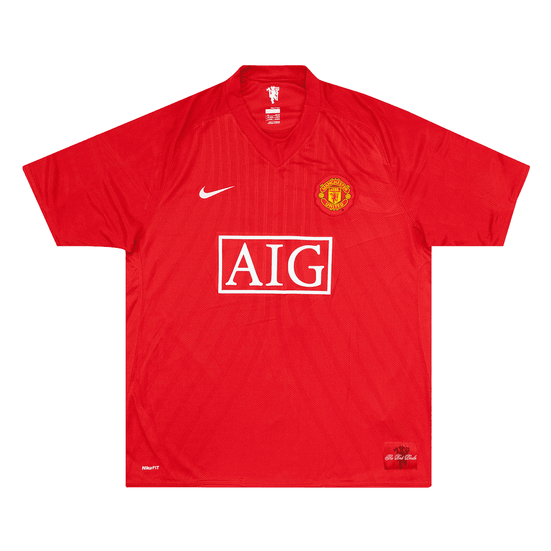 Retro SCHOLES #18 2007/08 Męska Koszulka Domowa MU - Topowe Koszulki Pilkarskie Sklep Internetowy