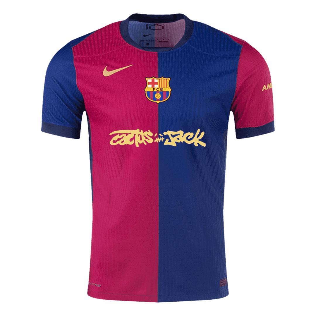 Męska Koszulka Domowa FC Barcelona X Travis Scott Wersja Piłkarska 2024/25 - Slim Fit - Topowe Koszulki Pilkarskie Sklep Internetowy