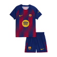 Dziecięcy Zestaw Domowy Barcelona (Koszulka+Spodenki) 2025/26