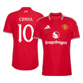 Męska domowa koszulka Manchesteru United 2026/27 – CUNHA #10 (wersja zawodnicza, UCL)