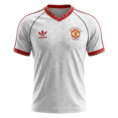 Męska Koszulka Retro Wyjazdowa Manchester United 1991