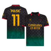 Męska koszulka piłkarska "PULISIC" #11 AC Milan czwarta wyjazdowa koszulka piłkarska 2024/25