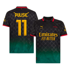 Męska koszulka piłkarska "PULISIC" #11 AC Milan czwarta wyjazdowa koszulka piłkarska 2024/25
