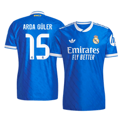 Męska Koszulka Trzecia Wyjazdowa Real Madrid ARDA GÜLER #15 Wersja Piłkarska 2025/26 - Slim Fit
