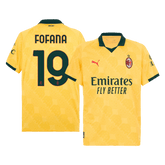 Męska Koszulka Trzecia Wyjazdowa AC Milan FOFANA #19 2025/26 - Topowe Koszulki Pilkarskie Sklep Internetowy
