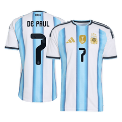 Męska koszulka Argentyny domowa DE PAUL #7 wersja zawodnicza - Mundial 2026
