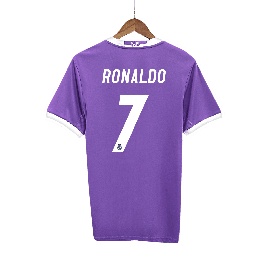 Męska Koszulka Retro Wyjazdowa Real Madrid RONALDO #7 2016/17 - Topowe Koszulki Pilkarskie Sklep Internetowy