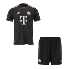 Męski Zestaw Trzecia Wyjazdowa Bayern Munich Wersja Piłkarska (Koszulka+Spodenki) 2025/26 - Slim Fit - Topowe Koszulki Pilkarskie Sklep Internetowy