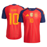 Męska koszulka Hiszpanii Champion Edition domowa OLMO #10 wersja zawodnicza - Mundial 2026
