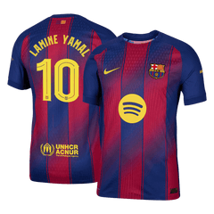 Męska Koszulka Domowa Barcelona LAMINE YAMAL #10 Wersja Piłkarska 2025/26 - UCL - Slim Fit - Topowe Koszulki Pilkarskie Sklep Internetowy