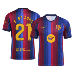 Męska koszulka Barcelony domowa F. DE JONG #21 2026/27
