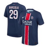 Męska Koszulka Domowa PSG BARCOLA #29 Wersja Piłkarska 2024/25 - Slim Fit - Topowe Koszulki Pilkarskie Sklep Internetowy