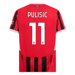 PULISIC #11 Męska koszulka domowa AC Milan 2024/25 - Topowe Koszulki Pilkarskie Sklep Internetowy