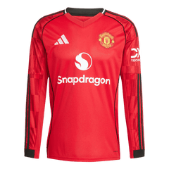Męska Koszulka Domowa Manchester United Długi Rękaw 2025/26 - Topowe Koszulki Pilkarskie Sklep Internetowy