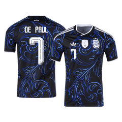 Męska koszulka Argentyny wyjazdowa DE PAUL #7 - Mundial 2026