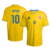 Męska Koszulka Domowa Colombia JAMES #10 World Cup 2026