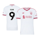Męska koszulka Liverpoolu wyjazdowa ISAK #9 wersja zawodnicza 2026/27