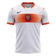 Męska Koszulka Wyjazdowa Netherlands Wersja Piłkarska World Cup 2026 - Slim Fit
