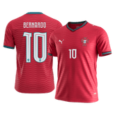 Męska Koszulka Domowa Portugal BERNARDO #10 World Cup 2026