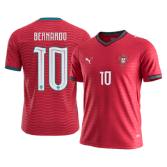 Męska Koszulka Domowa Portugal BERNARDO #10 World Cup 2026