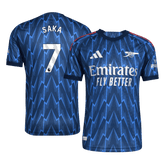 Męska Koszulka Wyjazdowa Arsenal SAKA #7 Wersja Piłkarska 2025/26 - Slim Fit