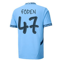 FODEN #47 Manchester City Home Koszulka piłkarska 2024/25 - UCL - Topowe Koszulki Pilkarskie Sklep Internetowy