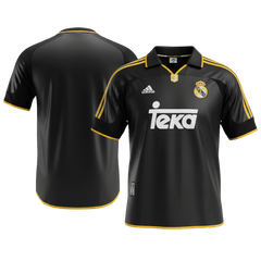 Męska Koszulka Retro Wyjazdowa Real Madrid 1999/01