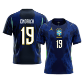 Męska koszulka Brazylii wyjazdowa ENDRICK #19 - Mundial 2026